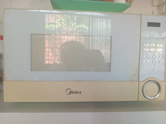 Microondas com defeito 
