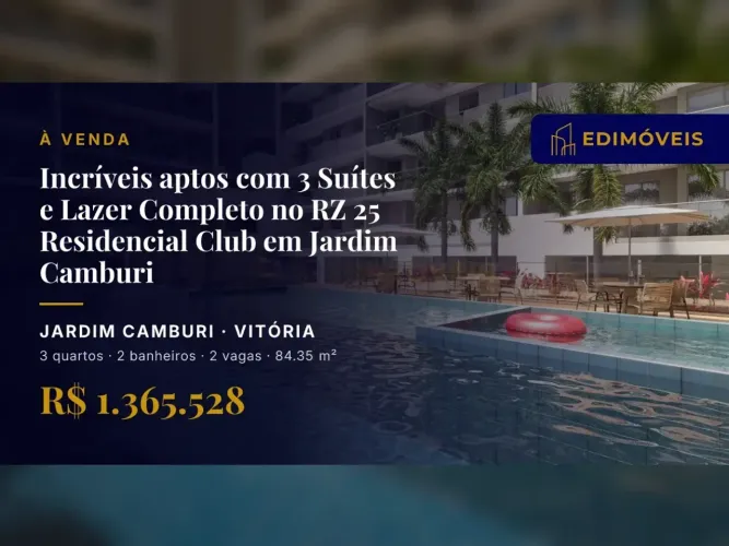 Apartamento 3 suítes em Jardim Camburi, ideal para famílias e investidores