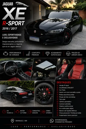 Jaguar XE 2.0 Turboch. R-sport 240/250cv Aut. 2017