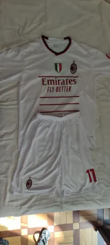 Conjunto Milan Ibrahimovi? 11 Branco Camisa + Shorts