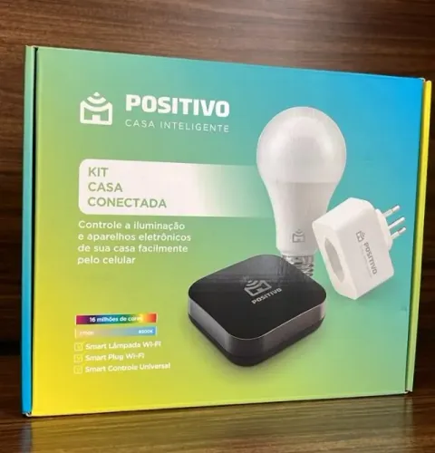 Kit Casa Conectada Positivo Casa Inteligente Wi-fi Alexa