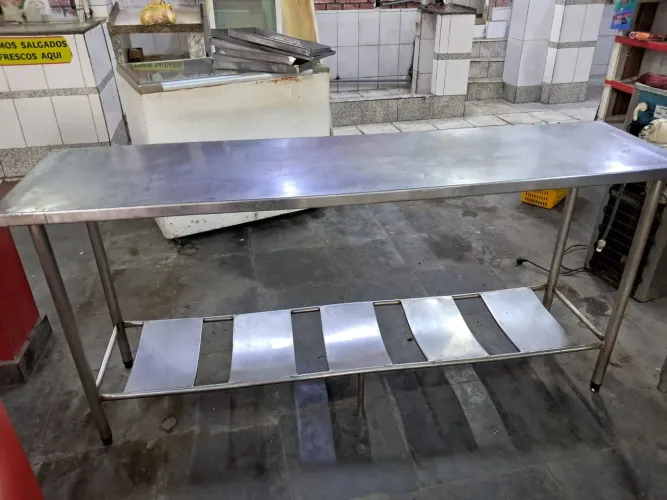 Vendo Bancada de aço inox!!!