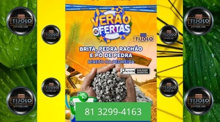 brita 6 mt pronta entrega 