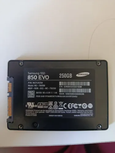 SSD 850 EVO Samsung 250gb 88% saude