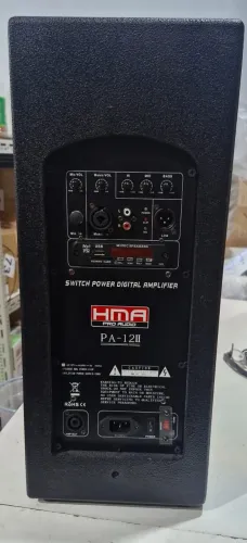 Par de caixa de som 1 ativa + 1 passiva 500 whatts falante de 12"