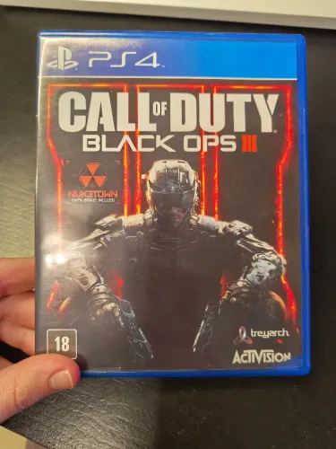 Mídia Física do Call of Duty BO3 para PS4, ótimo estado