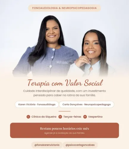 Psicopedagoga e Fonoaudióloga com valor social!!