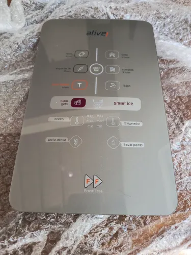 Painel interface nova Geladeira Brastemp active 