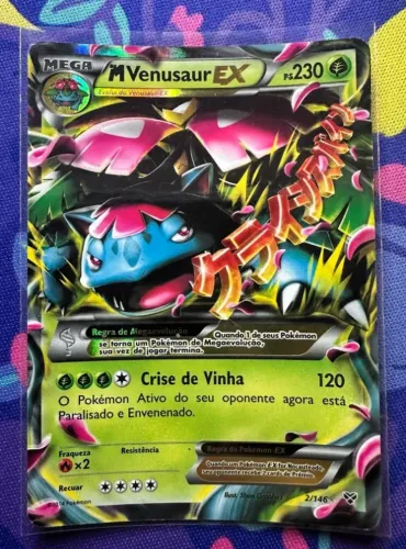 Carta M Venusaur Ex SP XY Pokemon TCG