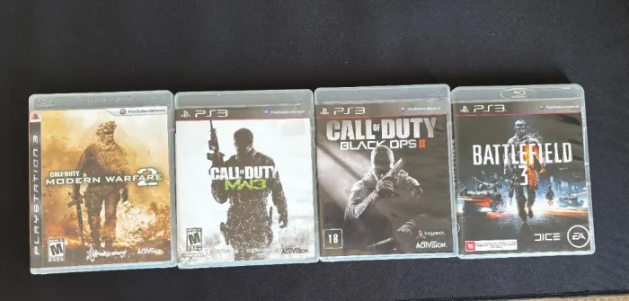 Jogos PS3 (CODs MW2, MW3, BO2 ; Battelfield 3 - BF3)