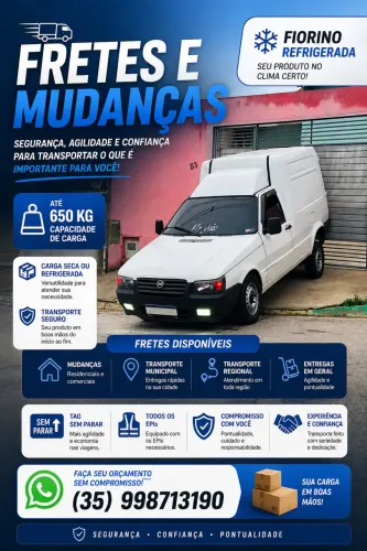 Fretes / Mudanças / Entregas ( seco ou refrigerado)