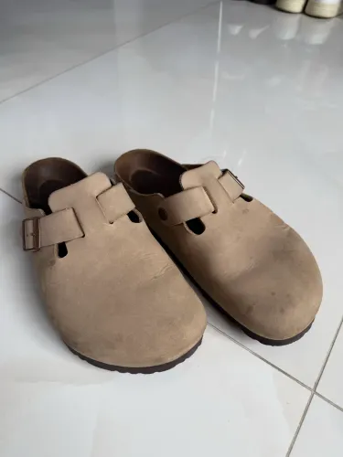 Birkenstock Boston Oiled Leather Tobacco Brown