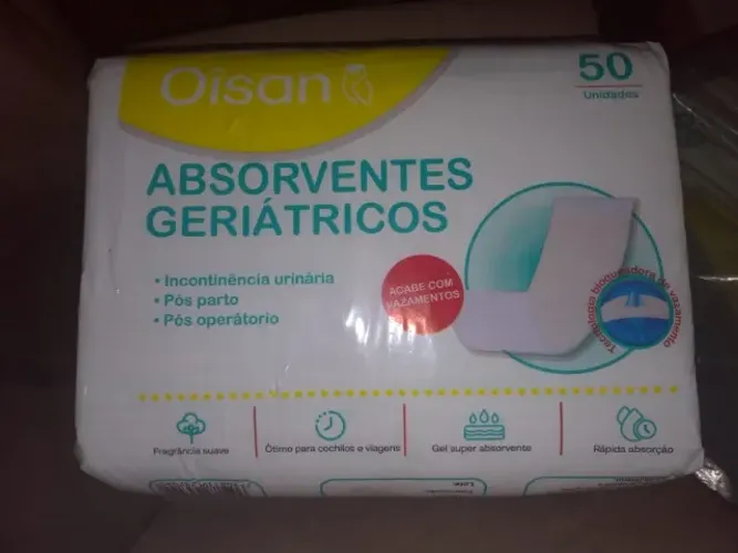 Absorvente Geriatrico Oisan 50 Unidades Oferta 10 Pacotes por R$220