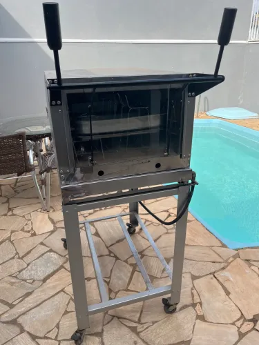 Forno industrial a gás com rodinha