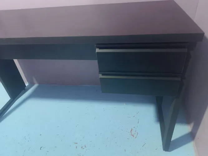 Mesa Black fosco 2 gavetas