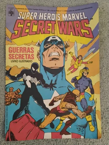 ÁLBUM DE FIGURINHAS SUPER-HERÓIS MARVEL: SECRET WARS (1986) ABRIL