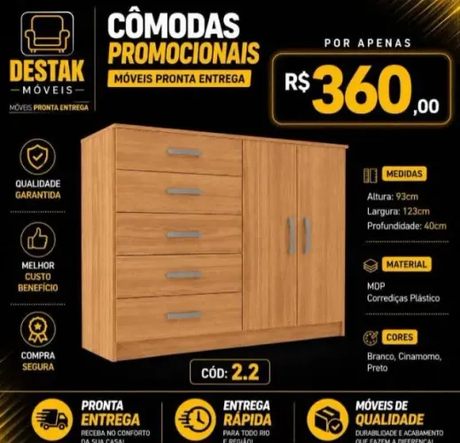 Cômoda (Pague na entrega)