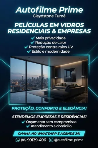 Fumê residencial e automotivo valor promocional