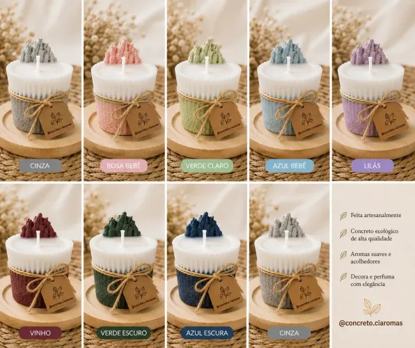 10 Lembrancinhas mini vela aromatica..@concreto.ciaromas..Surpreenda-se