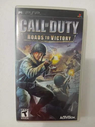 Jogo para psp call of duty com manual usado 