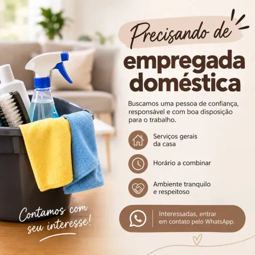 Precisando de empregada doméstica 