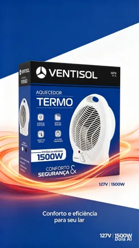 Aquecedor Doméstico Ventisol A1-01 127V - Conforto e Eficiência para Seu Lar-