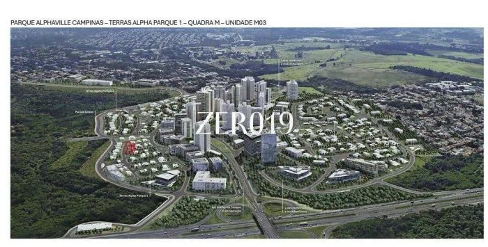 Lote de 270 m² em condomínio residencial no Parque Alphaville em Campinas Alpha 1