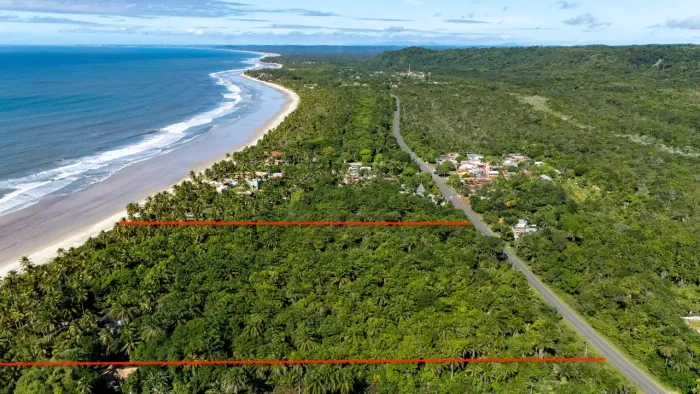 110 m de praia paradisíaca com 29,620 m2, Ilhéus / Serra Grande - BA