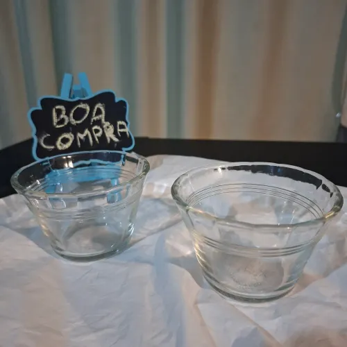 Pyrex Potes De Vidro Vintage Para Sobremesa Ou Molhos