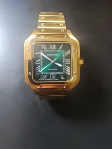 Relógio cartier dourado