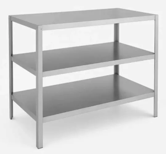 Mesa Inox Profissional 93x53x84cm 100% Inox Escovado Cozinha Industrial Restaurante