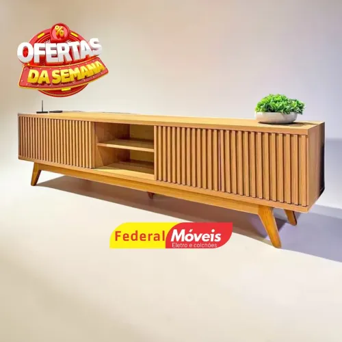 Rack de TV até 75 polegadas 2,20m - Solicite Catálogo 