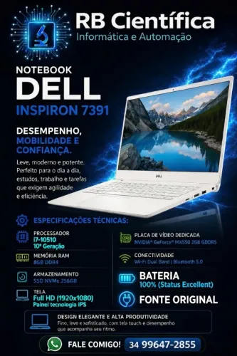 Notebook Dell i7, placa de video , teclado iluminado, super fino