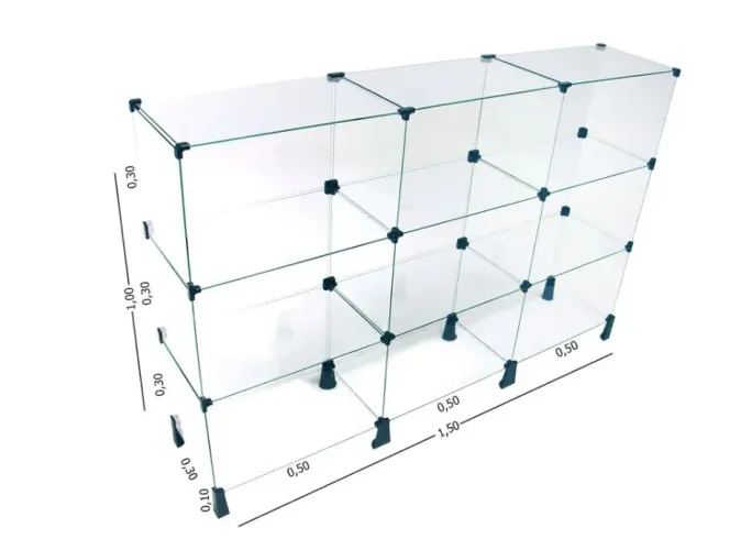 Balcão de vidro para Loja de roupas <br>Excelente estado.