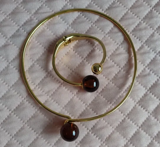 Conjunto Chocker + Bracelete Inspiração Vivara