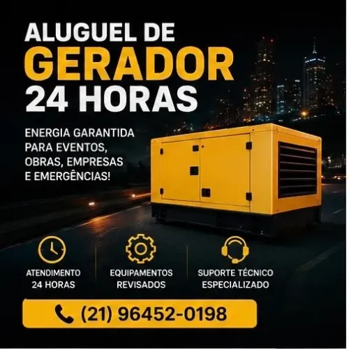 Gerador Disponível Quando Você Precisar
