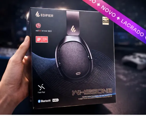 LACRADO NOVO - Edifier WH950NB Bluetooth 5.3 com Cancelamento de Ruído