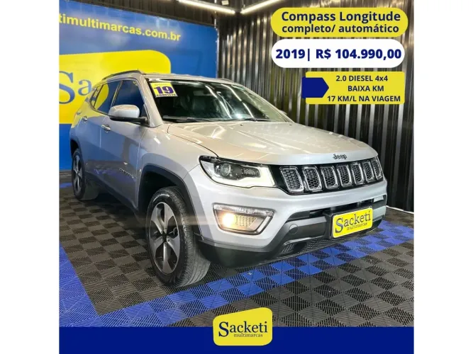 Jeep Compass Longitude 2.0 4X4 Dies. 16V Aut. 2019