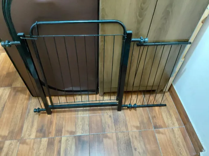 Portão grade porta medidas 78 a 112cm preto
