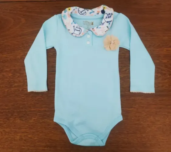 Body Para Bebê Manga Longa da Kiko - Tamanho P