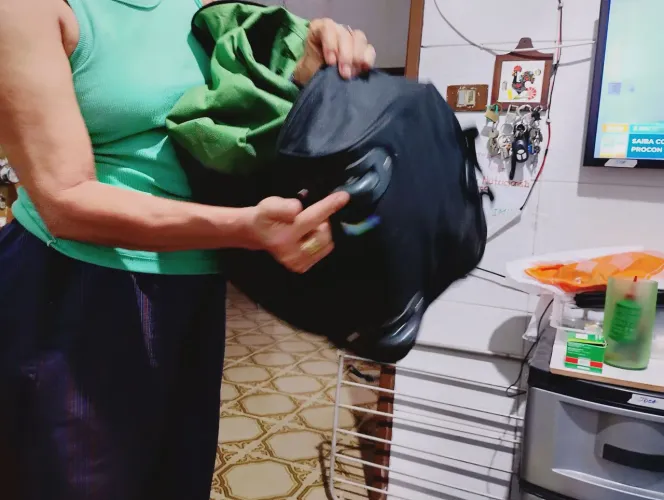 Mochila GD bolsa de viagem Santino com rodinhas