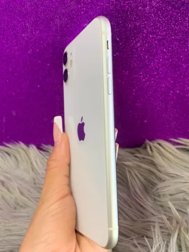 ?*IPHONE 11 64GB* ?BRANCO ?86% ?R$799,00 *SEM FACIAL