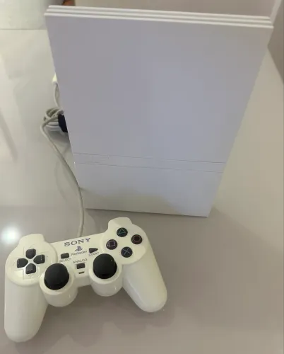 PlayStation 2 branco completo