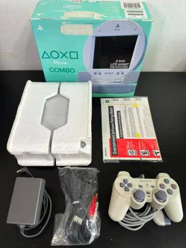 Playstation 1 One Combo (na Caixa - Serial Não Bate)