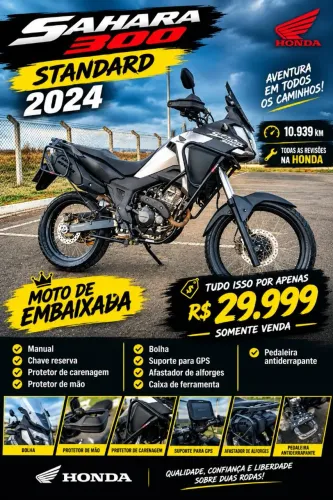 Venda!! Moto de embaixada,todas revisões na Honda,baixo km, valor abaixo da Fipe.