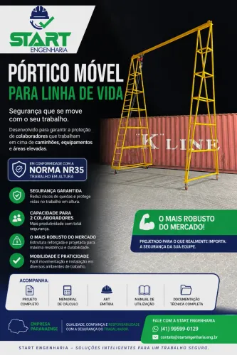 Pórtico linha de vida