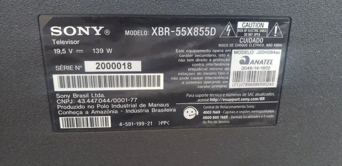 TV SONY ( BRAVIA) - 55 POLEGADAS