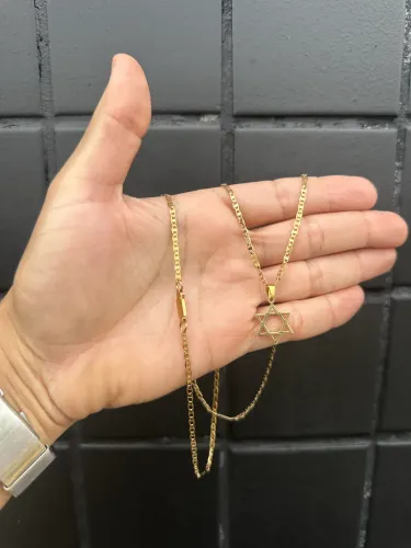 Corrente banhada a ouro 18k