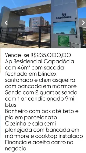 Venda condomínio capadócia