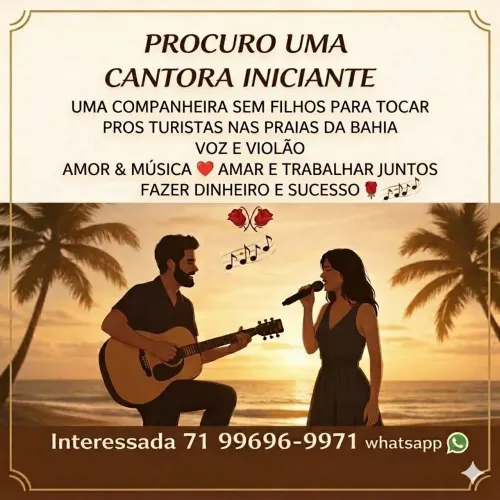 Preciso de uma cantora companheira